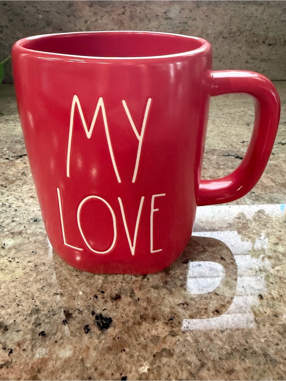 Rae Dunn Red 'MY LOVE' Ceramic Mug